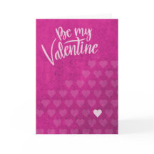 Sois mon Valentin Saint Valentin Cœurs Grunge Rose