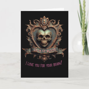 Carte Sois mon Valentin zombie