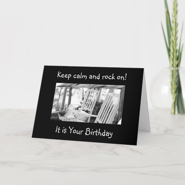 CARTE SOIT U ROCK OU ROCK ET ROLL=SOUHAIT D'ANNIVERSAIRE (Devant)