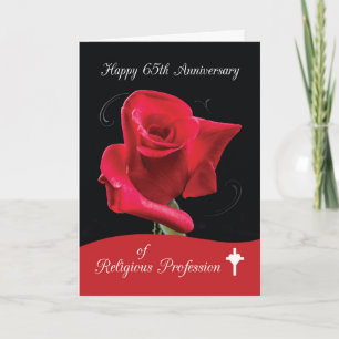 Carte soixante-cinquième Anniversaire de profession