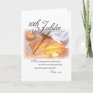 Carte soixante-dixième La vie religieuse de jubilé,