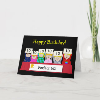 Carte soixantième Anniversaire personnalisable