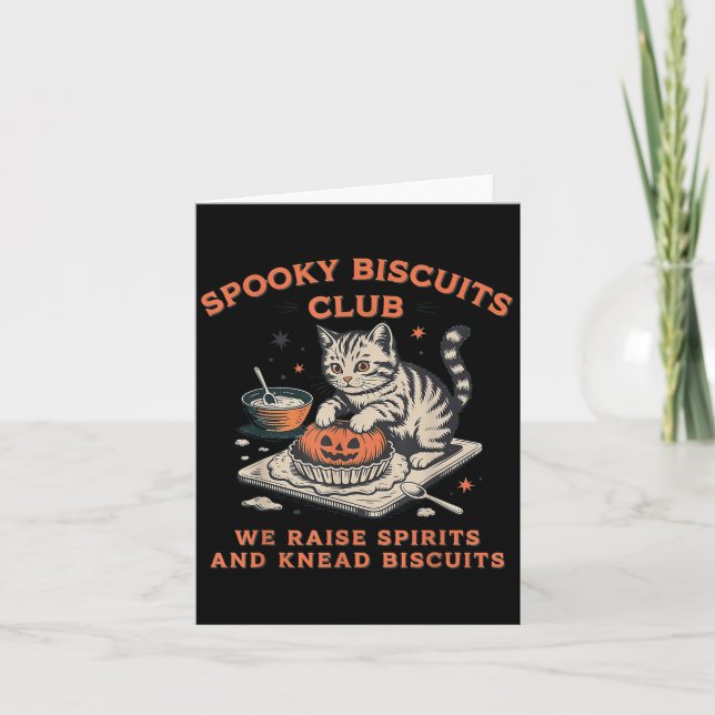 Carte Soky Biscuits Club Chat, Cuisson Halloween (Devant)
