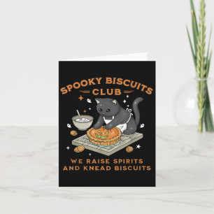 Carte Soky Biscuits Club Chat noir Citrouille Halloween 