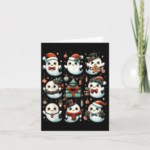 Carte Soky Christmas Boom Fantôme Santa Hat Noël Fêtes B