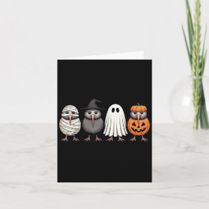 Carte Soky Fantôme Kiwi Oiseau Citrouille Halloween Sque