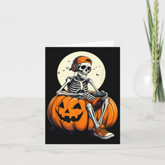 Carte Soky Pumpkin &amp; Skeleton Gamer Tee _ Boys &amp; (Devant)