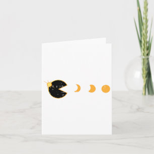 Carte Solaire Eclipse Gamer Manger Sun Retro Video Jeu M