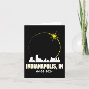 Carte Solar Eclipse 2024 Indianapolis Skyline Indiana Ec