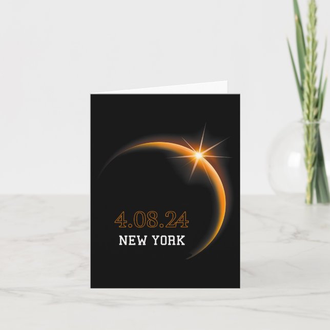 Carte Solar Eclipse 2024 New York Totality Spring 4.08.2 (Devant)