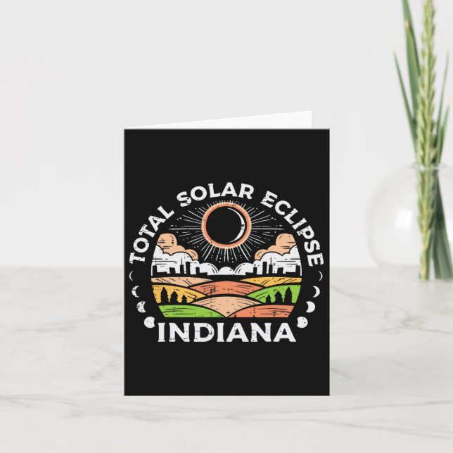 Carte Solar Eclipse 2024 Totalité Avril 8 Hommes Femmes  (Devant)