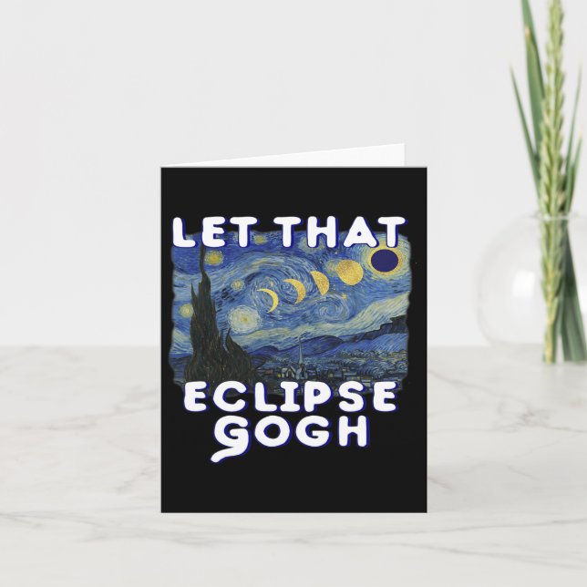 Carte Solar Eclipse Chemise Commémorative Van Gogh Plais (Devant)