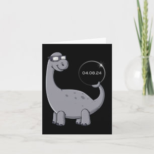Carte Solar Eclipse Dino 04.08.2024 Fun Toddler Boys Gir