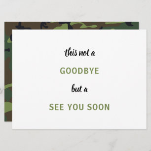 Carte Soldat Caméra militaire Adieu Mlle vous Adieu