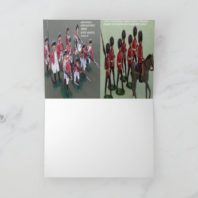 Carte Soldats de jouets de vacances (Intérieur)