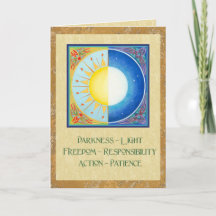 Soleil et lune d'équinoxe celtique
