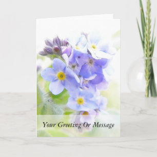 Carte Soleil Sur Bleu Oubliez-Moi Notes