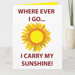 Carte Soleil Tournesol Soleil Soleil