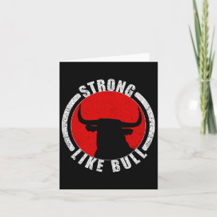 Carte Solide Comme Taureau Bodybuilding Et Power Lifting