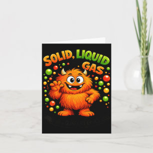 Carte Solide Liquide Ou Gaz Chat Drôle Physique Science