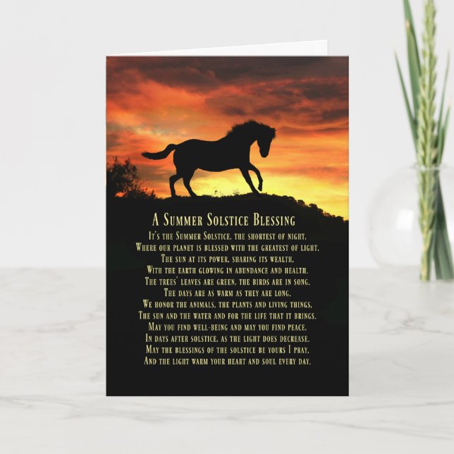 Carte Solstice d'été Litha Pagan (Devant)