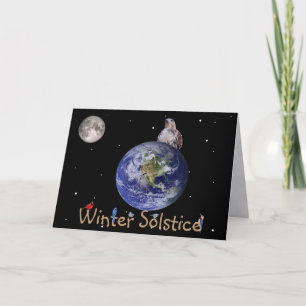 Carte Solstice d'hiver : Vœux de vacances de la nature :