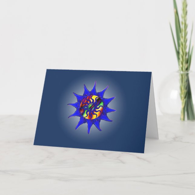 Carte Solstice hiver Abstraite (Devant)