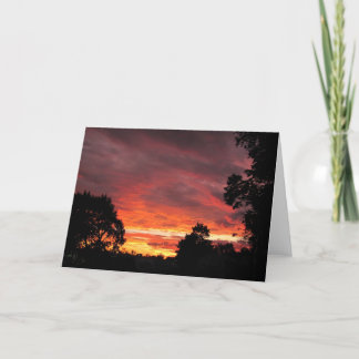 Carte Solstice Sunset
