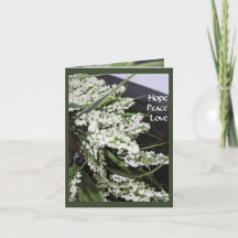 Carte Solstice Winter Wreath Peace