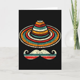 Carte Sombrero Serape Cinco De Mayo Moustache Fiesta Hom