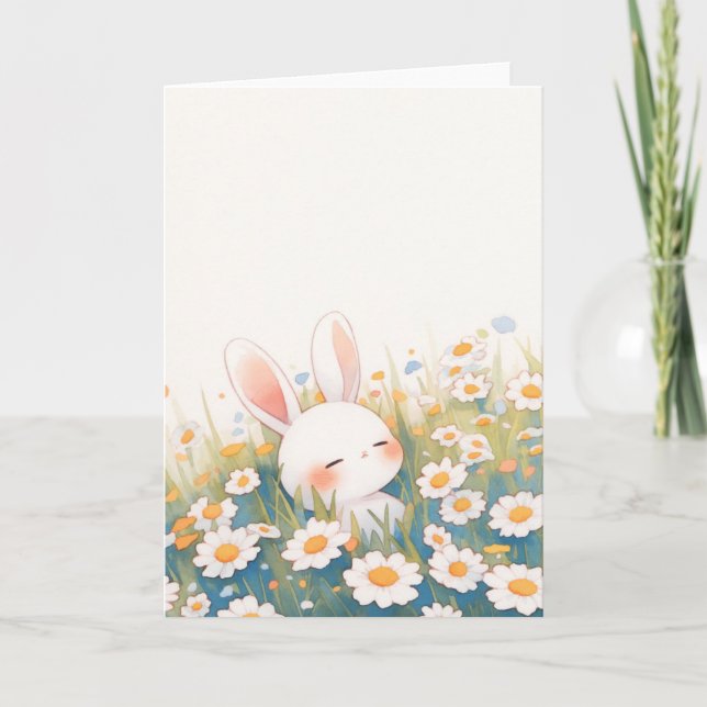 Carte Sommeil paisible de lapin (Devant)