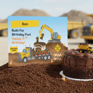 Carte Son 11e anniversaire chantier de construction