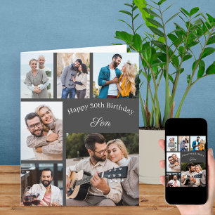 Carte Son 6 Photo Collage Anniversaire Quel âge Joyeux A