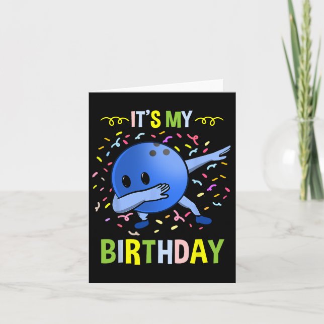 Carte Son Anniversaire Bowling Byll (Devant)