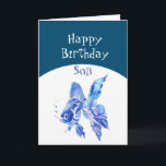 Carte Son Anniversaire Voeux (Poissons) Vraiment Amusant<br><div class="desc">Si vous avez besoin d'une carte d'anniversaire pour votre fils qui aime le poisson rouge,  le poisson d'aquarium ou juste le poisson,  c'est une référence ou un jeu de mots mignon. Que tous vos poissons d'anniversaire (voeux) se réalisent.</div>