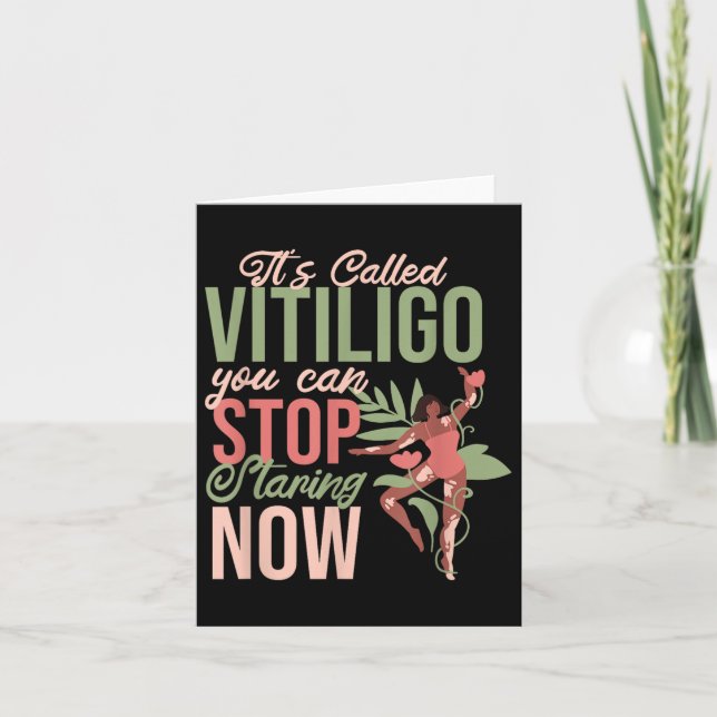 Carte Son Appelé Vitiligo Vous Pouvez Cesser De Staring, (Devant)