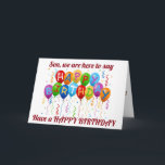 CARTE ***SON*** AVEZ UN ANNIVERSAIRE AMUSANT ET HEUREUX<br><div class="desc">POUR ***VOTRE FILS****... ... .AVEC DES BALLONS DIT... ..****AVEZ DU GÂTEAU ET UN ANNIVERSAIRE AMUSANT ET HEUREUX ! ! ! !****</div>