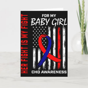 Carte Son Combat Bébé Fille Sensibilisation Tcd Drapeau