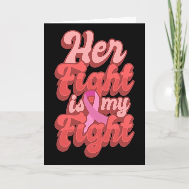 Carte Son combat est mon combat Cadeau de la Journée mon (Devant)