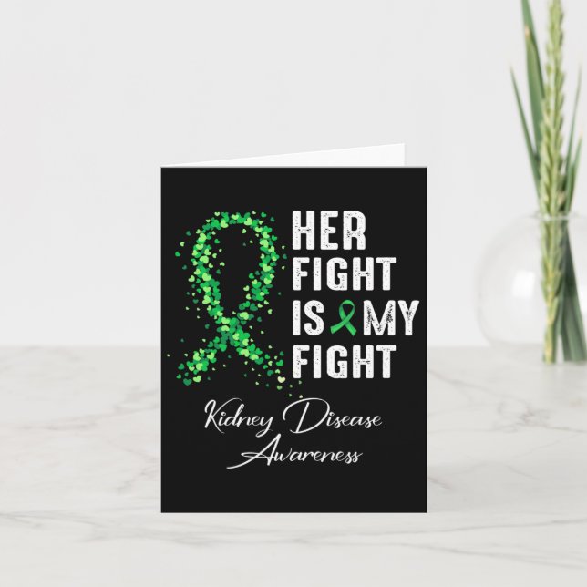 Carte Son Combat Est Mon Combat Conscience Des Maladies  (Devant)