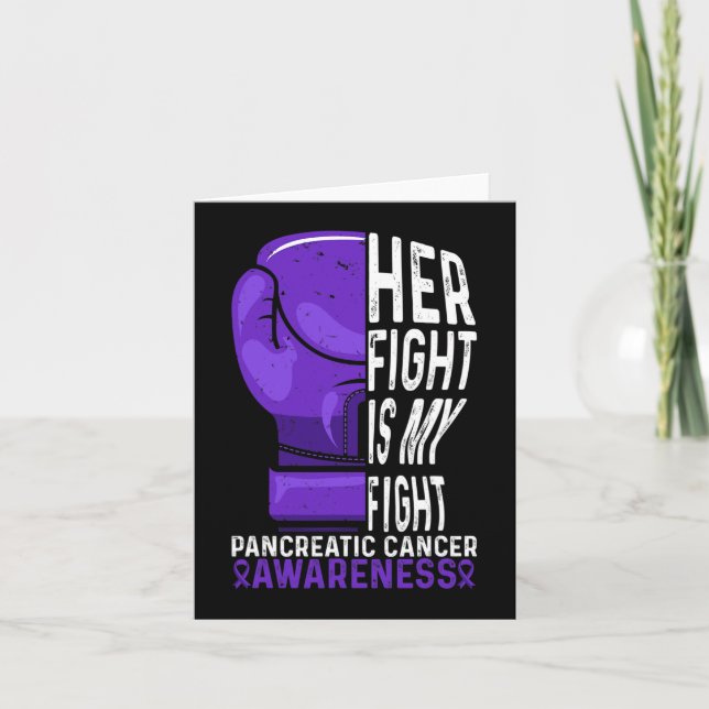Carte Son combat est Mon combat Conscience du cancer du  (Devant)