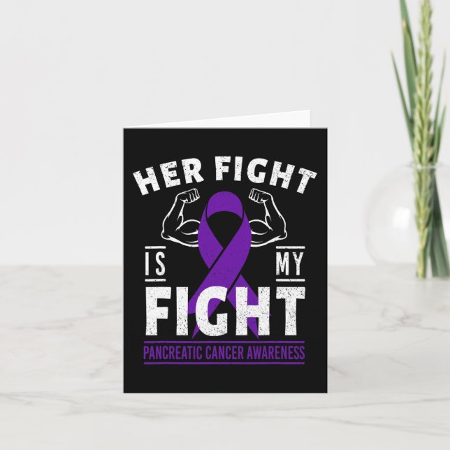 Carte Son combat est Mon combat Conscience du cancer du  (Devant)