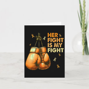 Carte Son combat est mon combat gants de boxe de combat