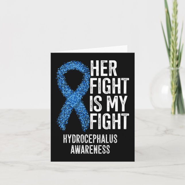 Carte Son Combat Est Mon Combat Hydrocéphalie Sensibilis (Devant)