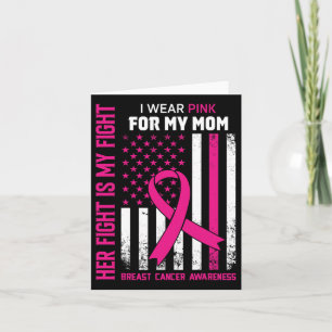 Carte Son Combat Est Mon Combat Je Porte Pink Maman Canc