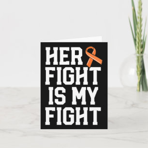 Carte Son Combat Est Mon Combat Leucémie Cancer Mari Hom