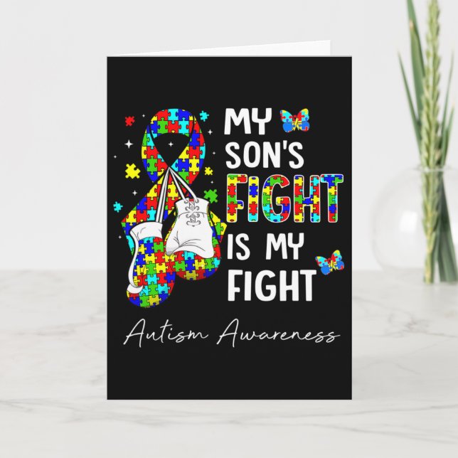 Carte Son combat est mon combat Mon fils Soutien à la se (Devant)