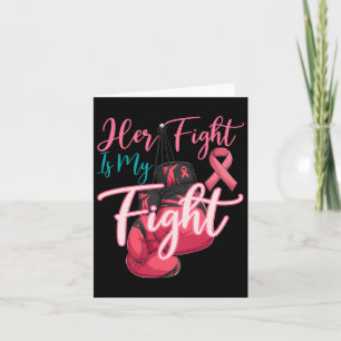 Carte Son Combat Est Mon Combat Pink Ribbon Cancer Du Se