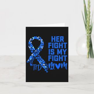 Carte Son combat est mon combat T1d Maman Type 1 Diabète