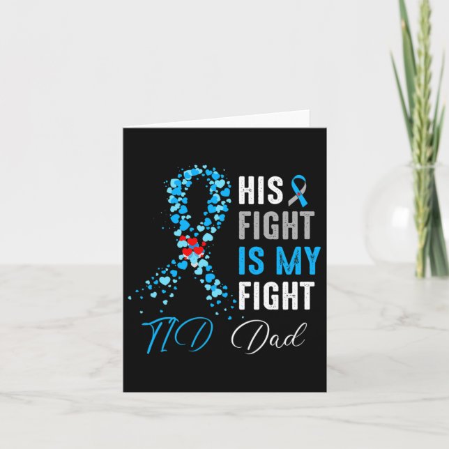 Carte Son combat est mon combat T1d Papa Sensibilisation (Devant)